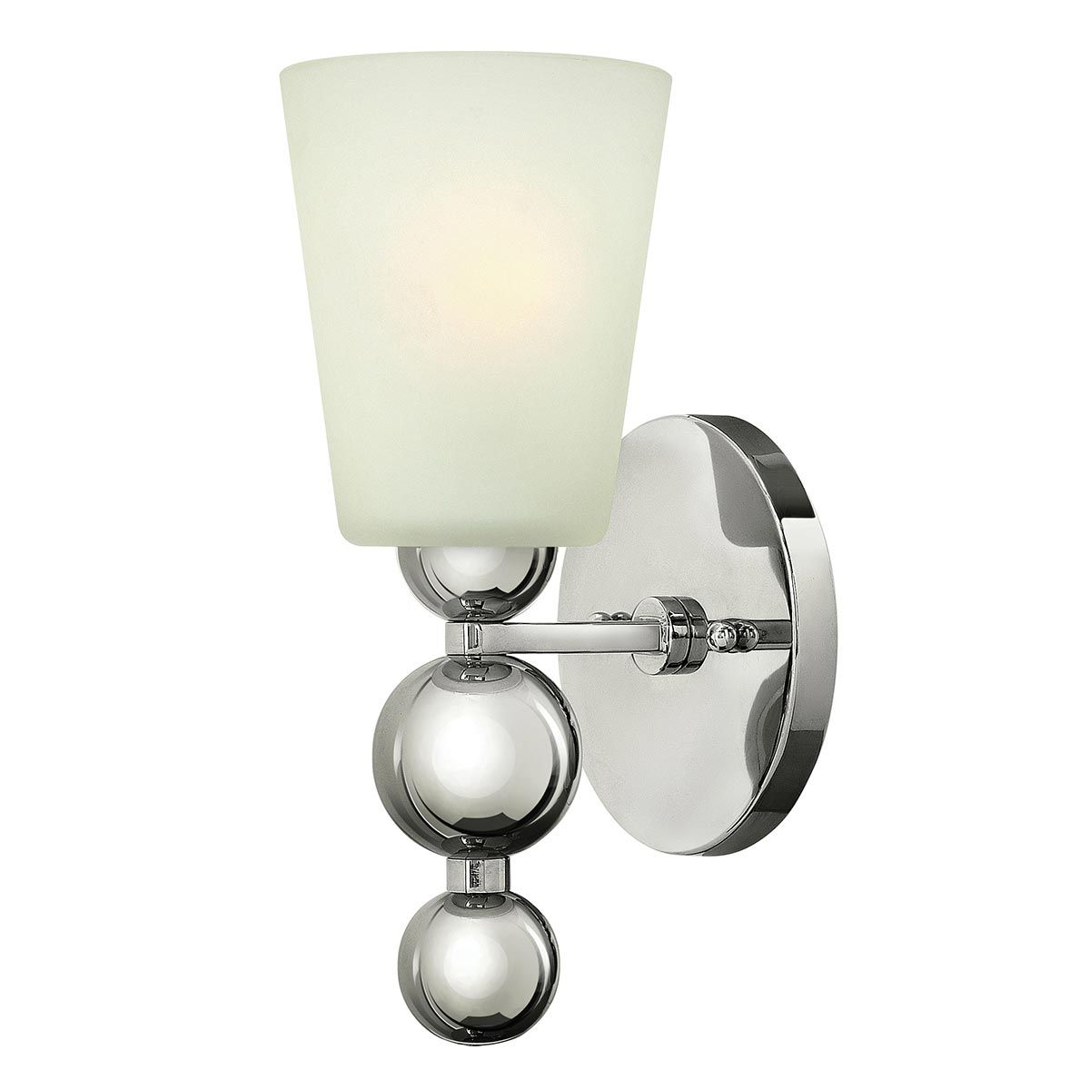 Zelda Single Wall Sconce in Polished Nickel Finish