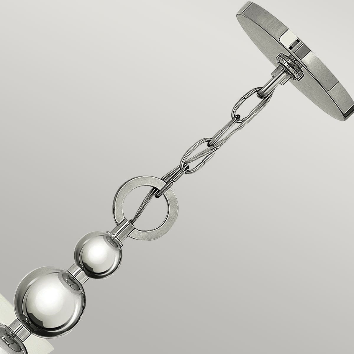 Zelda 5-Light Mid-Century Modern Chandelier in Polished Nickel