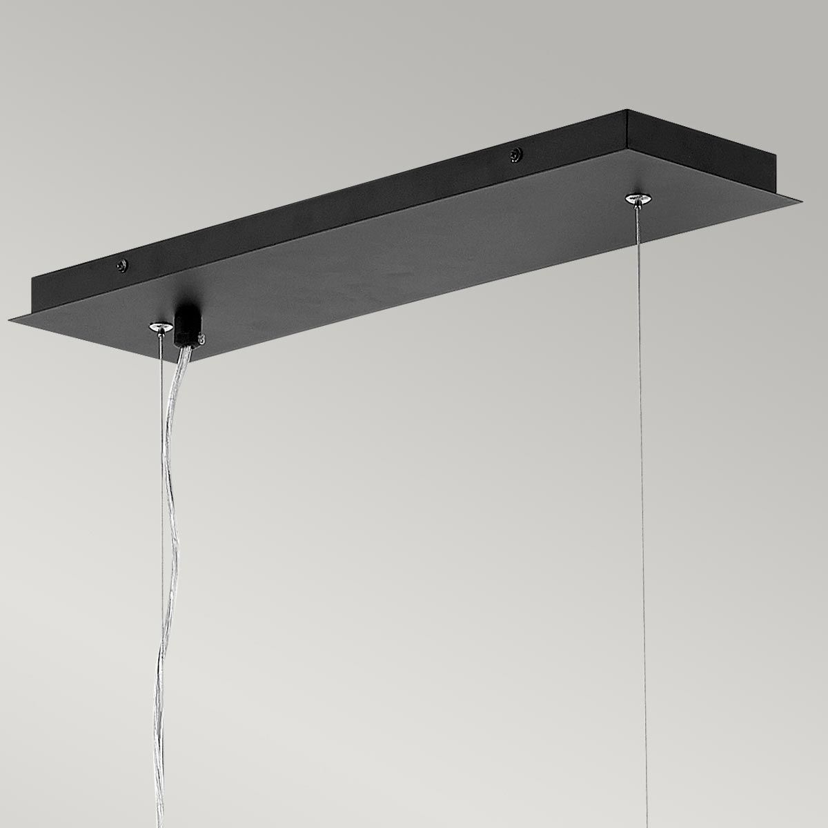 Zuma 6 Light Sculptural Pendant with Satin Black and Silver Accents