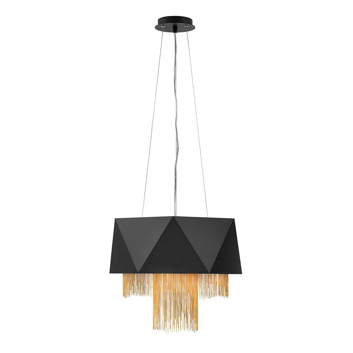 Zuma Pendant Light – Modern Elegance in Black and Gold