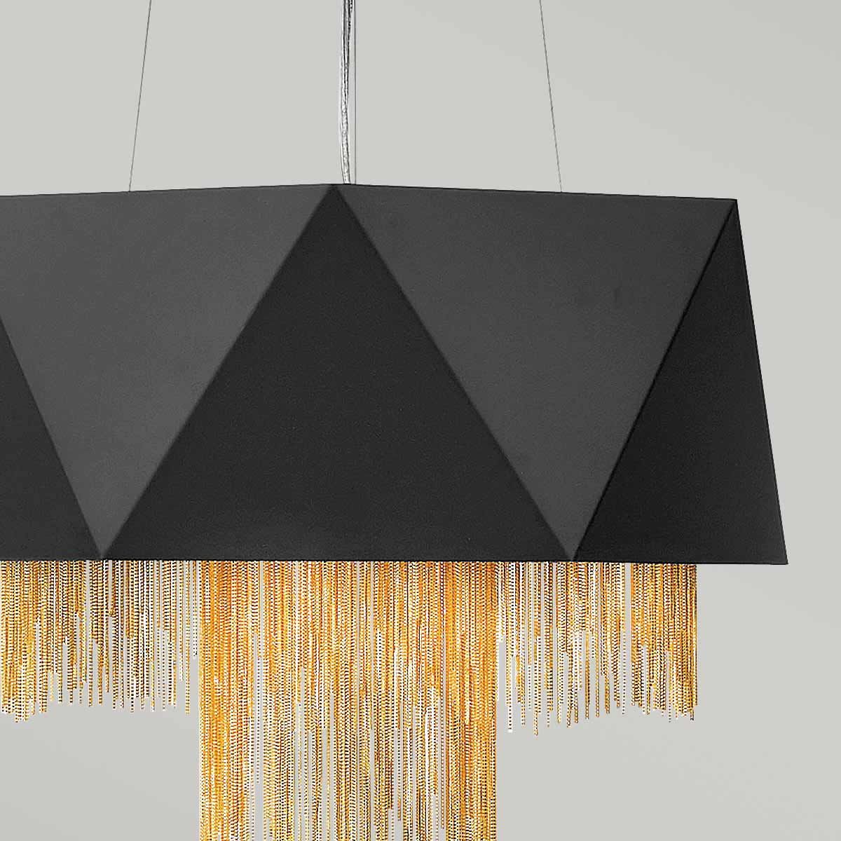 Zuma Pendant Light – Modern Elegance in Black and Gold