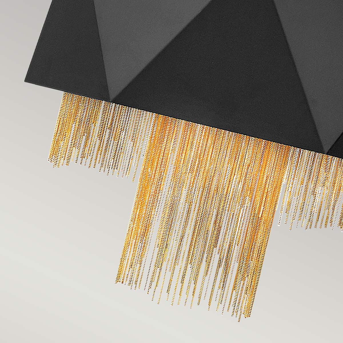 Zuma Pendant Light – Modern Elegance in Black and Gold