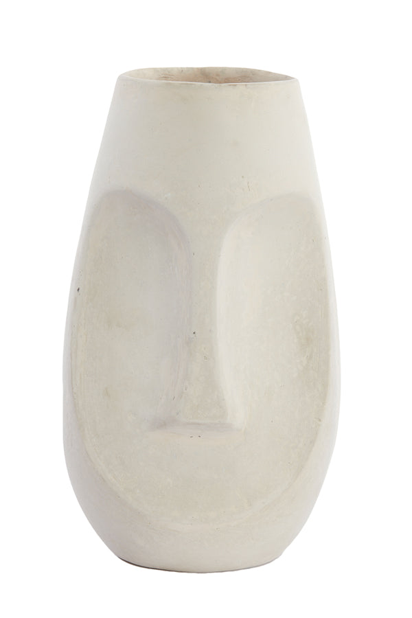 Natural Face Design Decorative Pot 21x18x36 cm