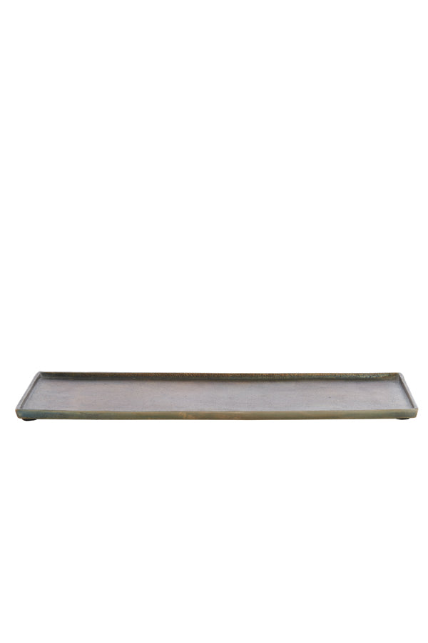 Elegant Antique Bronze Rectangular Tray 49x19x1 cm