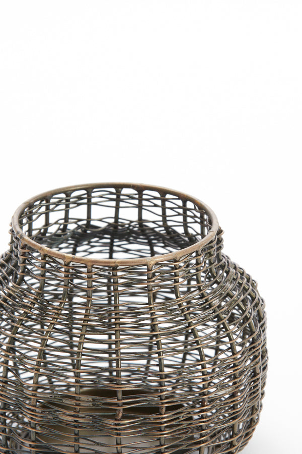 Antique Bronze Valery Tealight Holder Ø12x10 cm