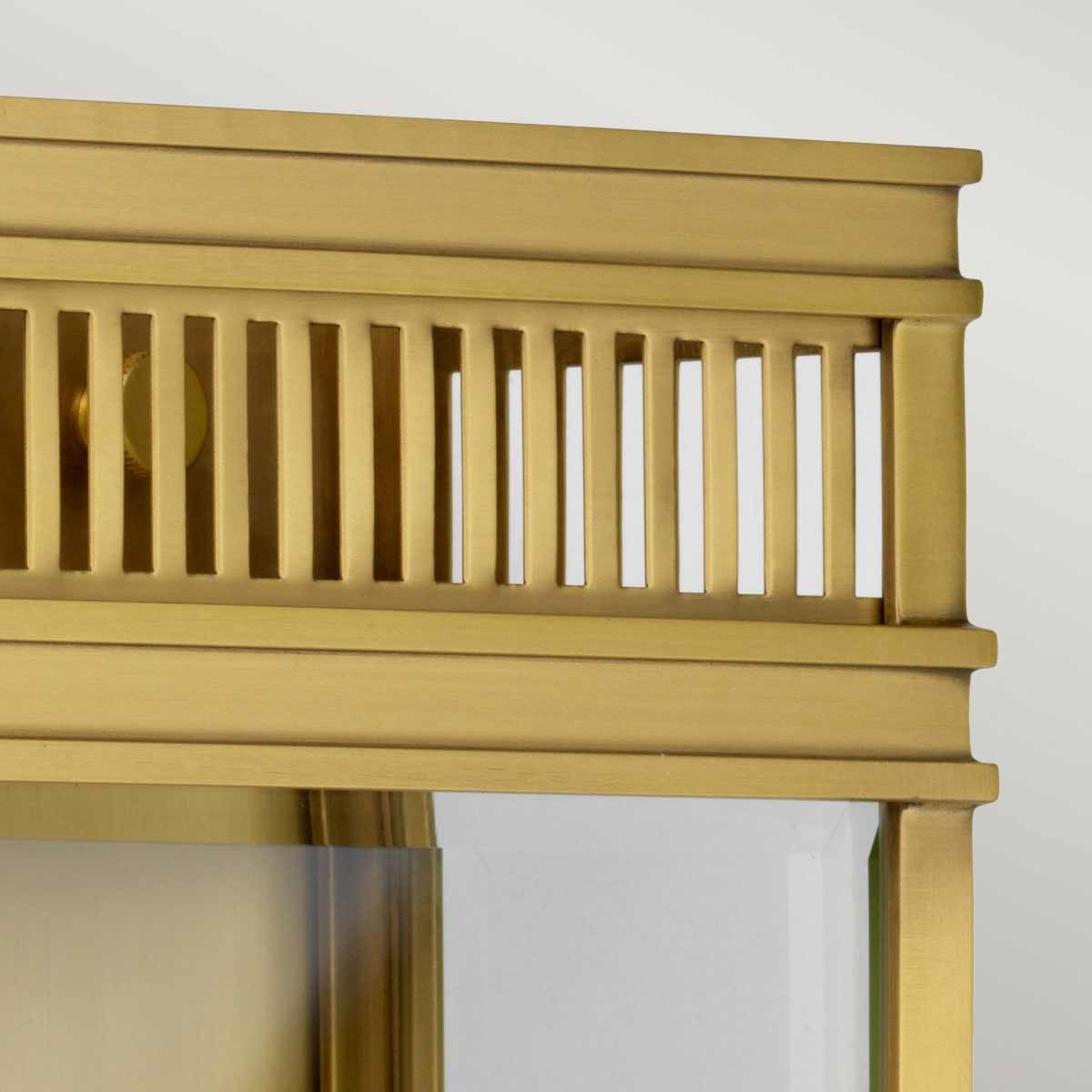 Victorian Elegance: Holborn Double Light Exterior Lantern in Brushed Brass