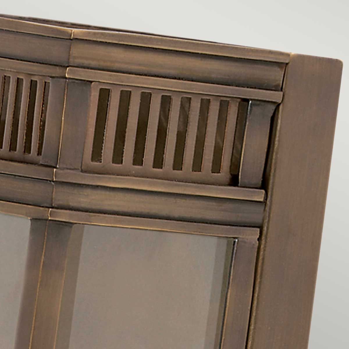Holborn Medium Dark Bronze Outdoor Flush Lantern