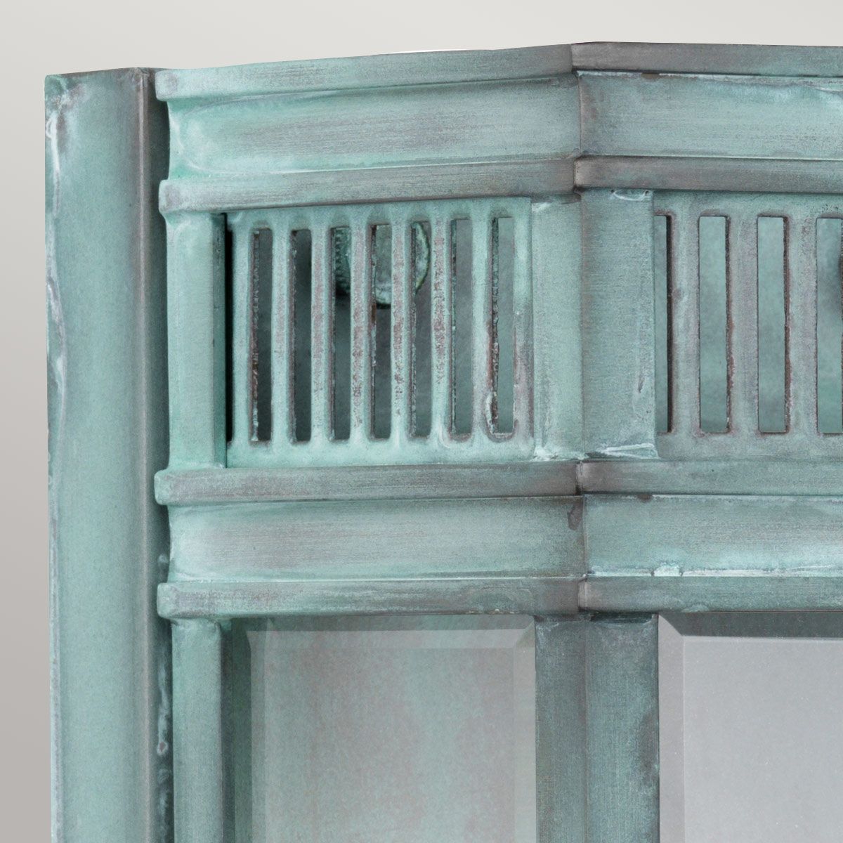 Holborn Victorian-Inspired Exterior Half Lantern Verdigris Finish