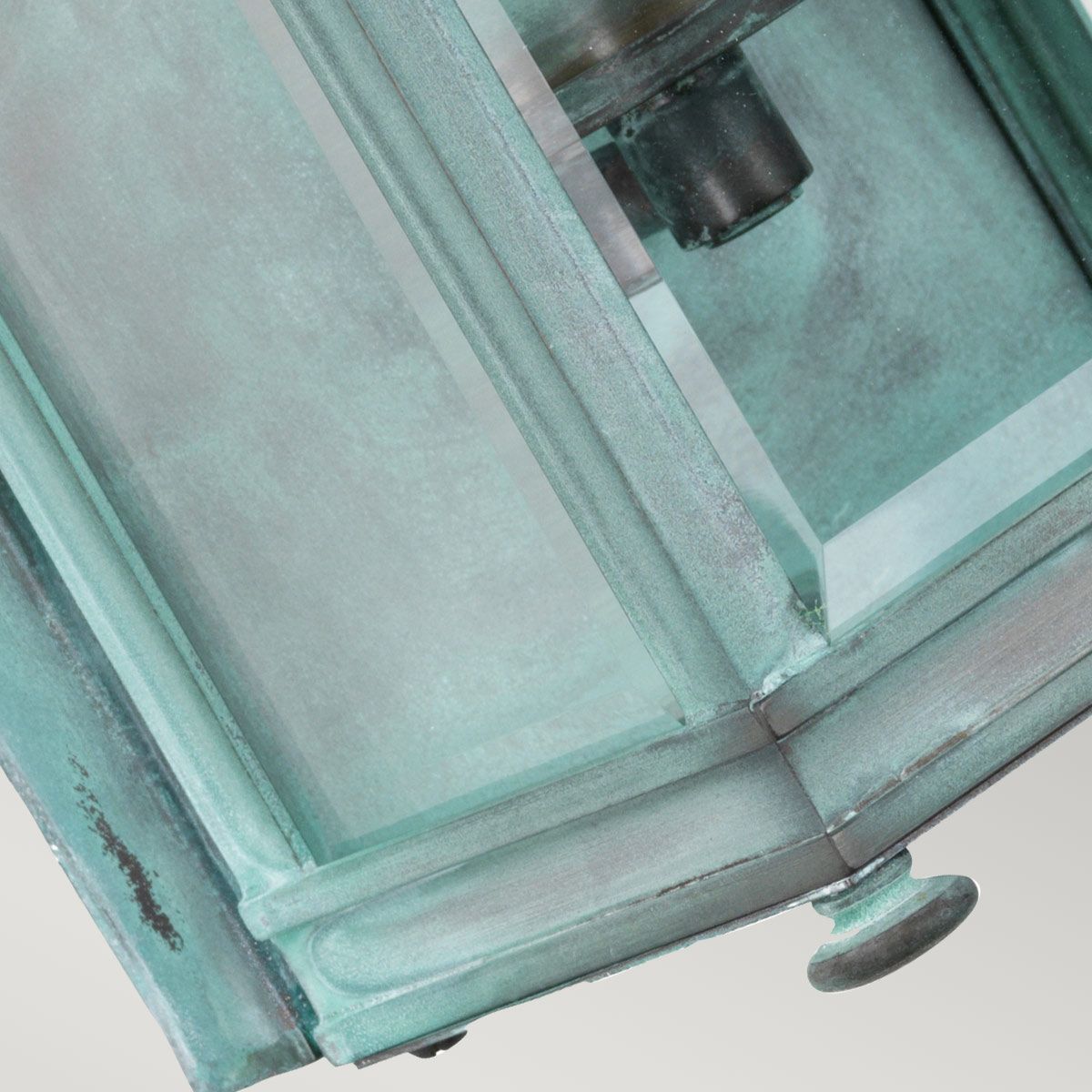Holborn Victorian-Inspired Exterior Half Lantern Verdigris Finish