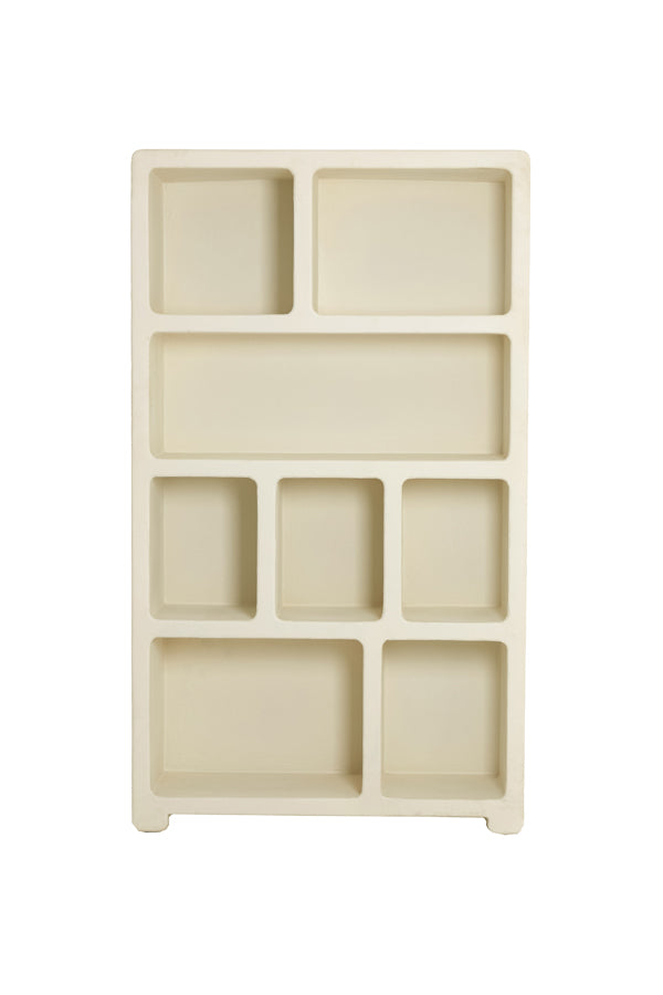 Elegant Nahua Beige Storage Cabinet 110x35x190 cm