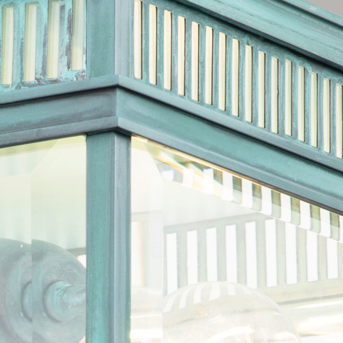 Holborn 2 Light Flush Verdigris