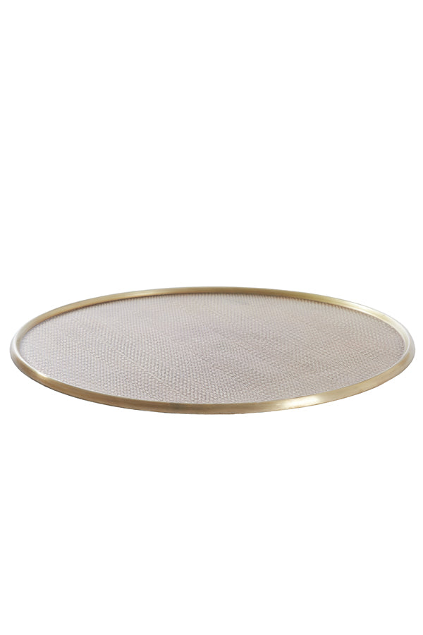 Antique Bronze Decorative Plate Ø38x1.5 cm Ilay