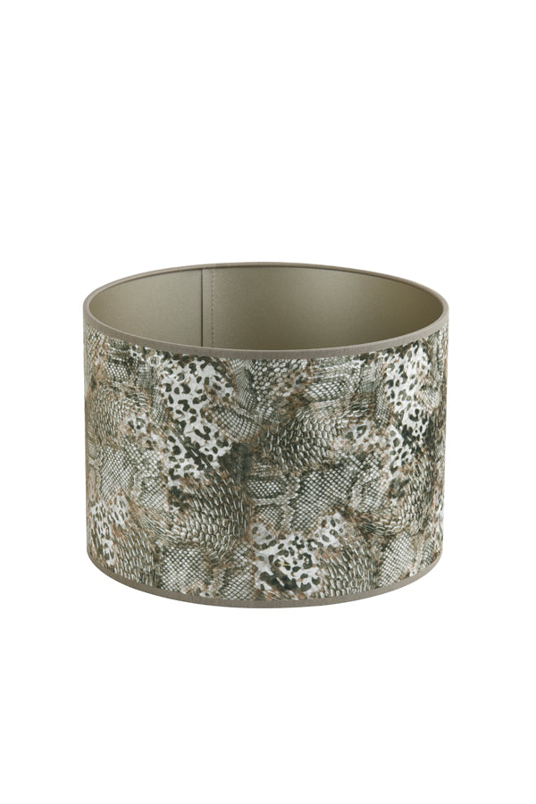 Rustic Charm: Keyon Brown Cylindrical Shade (30x30x21 cm)