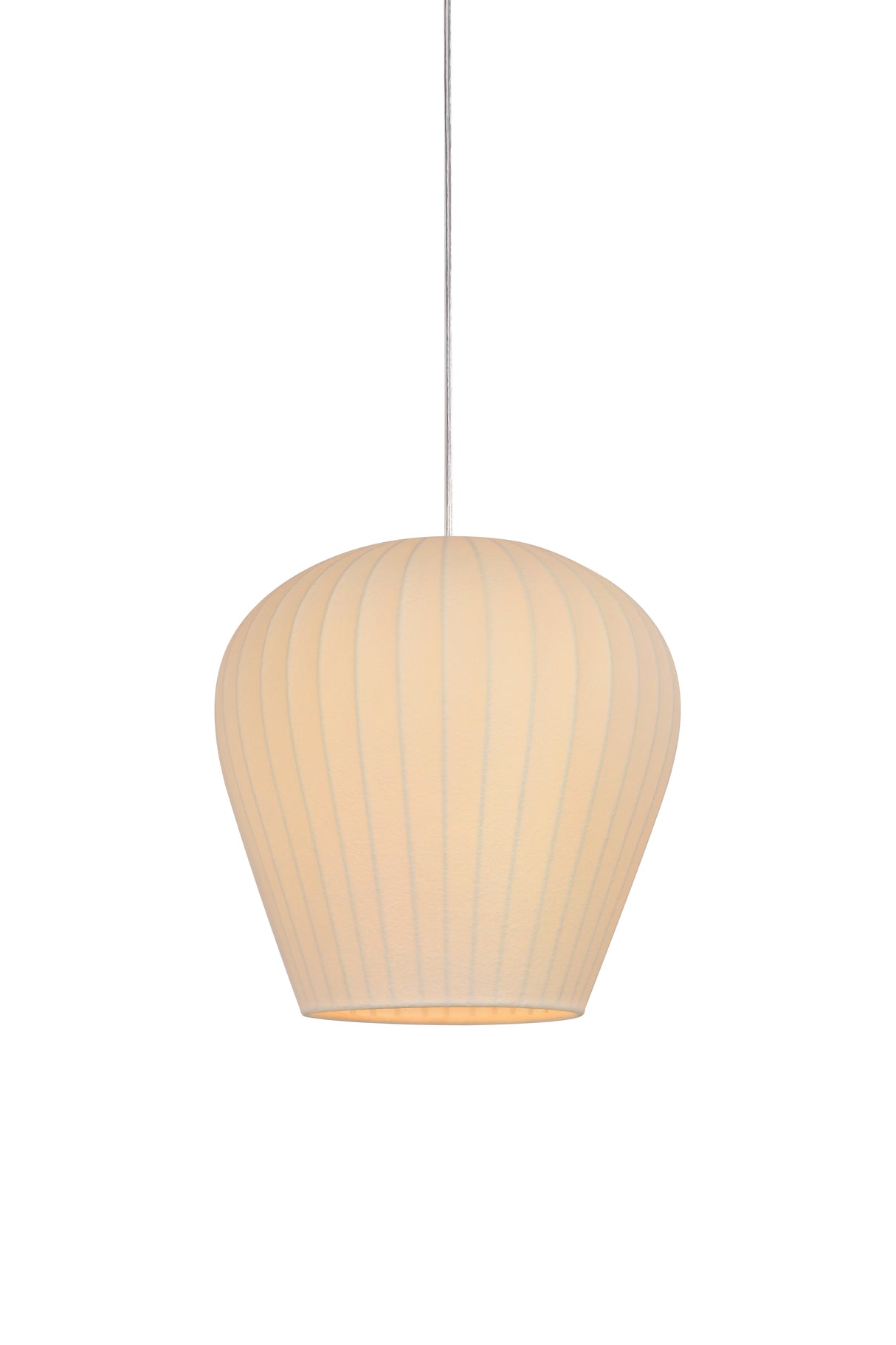Elegant White Pendant Light - 30x30 cm