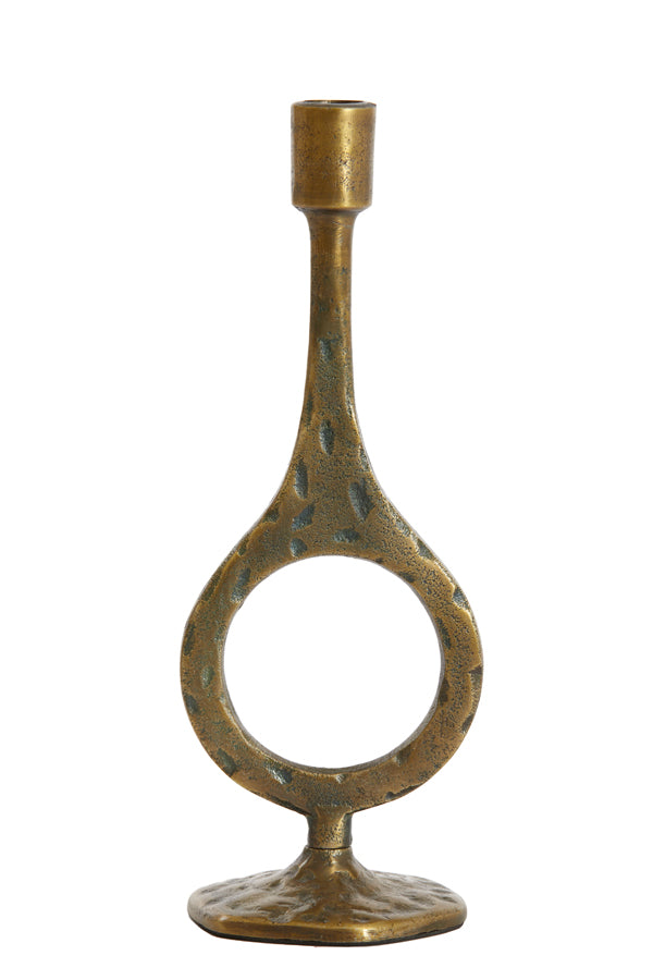 Antique Bronze Laredo Candle Holder - 10x30 cm