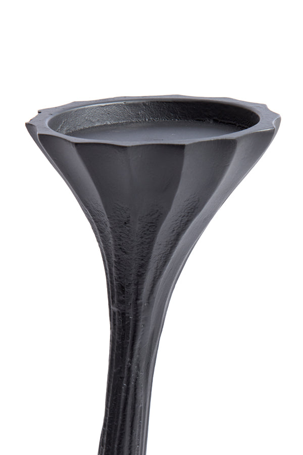 Elegant Nyoko Black Candle Holder 11x11x26 cm