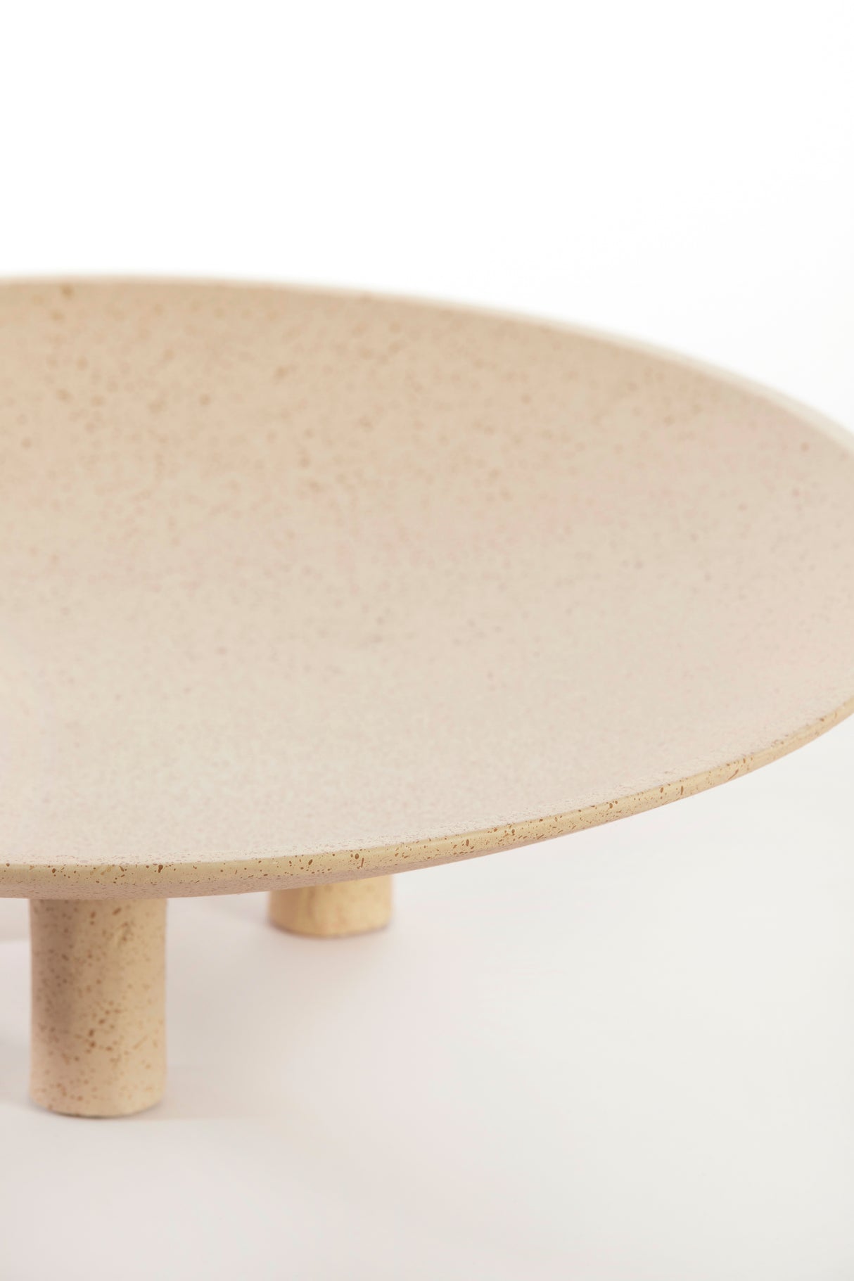 Round Tabua Sand Sculpture on Light Brown Spotted Base