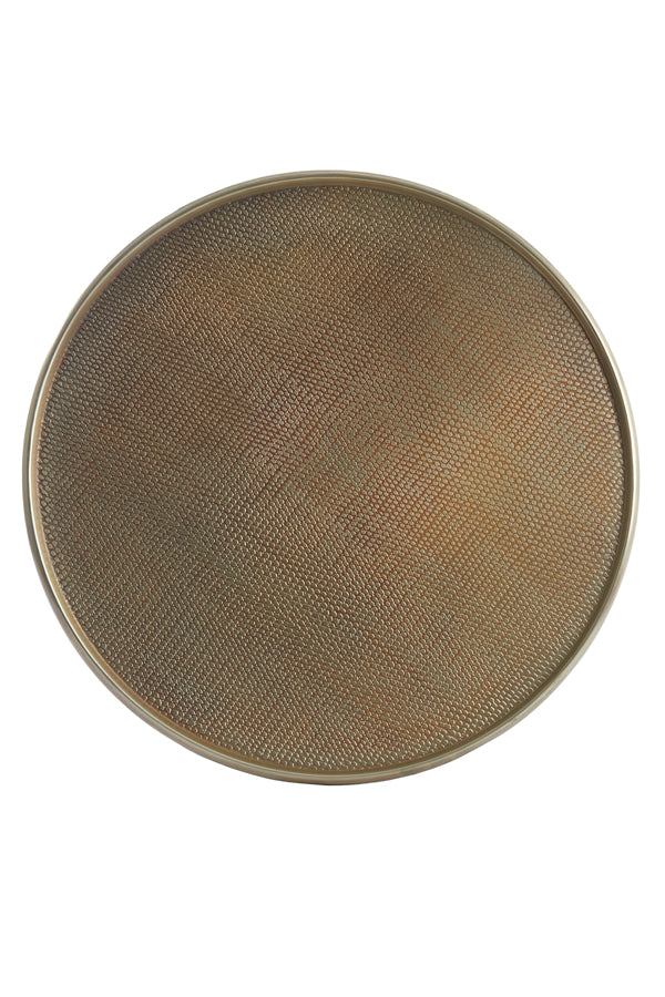 Antique Bronze Decorative Plate Ø38x1.5 cm Ilay