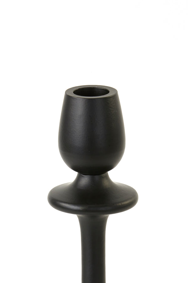 Elegant Black Candle Holder, 50 cm Height, Ø15 cm