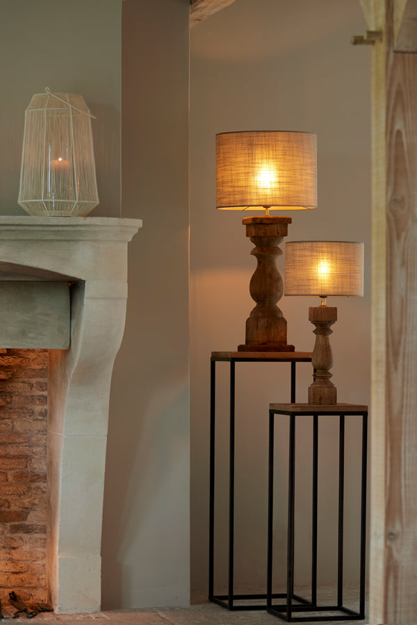 Elegant Beige Cylindrical Lampshade 40x40x30 cm