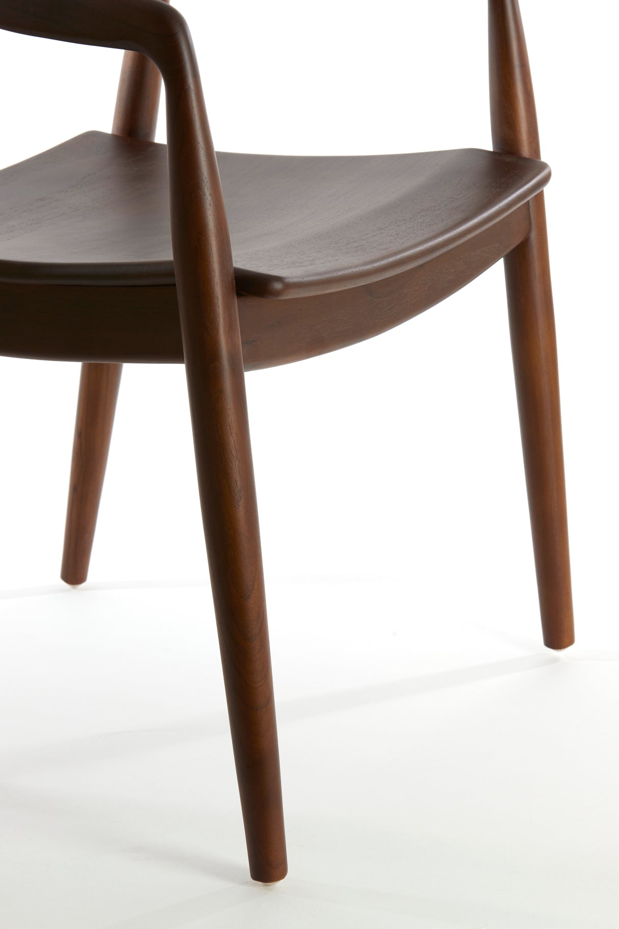 Elegant Dark Brown Palos Wood Dining Chair, 60x58x83 cm