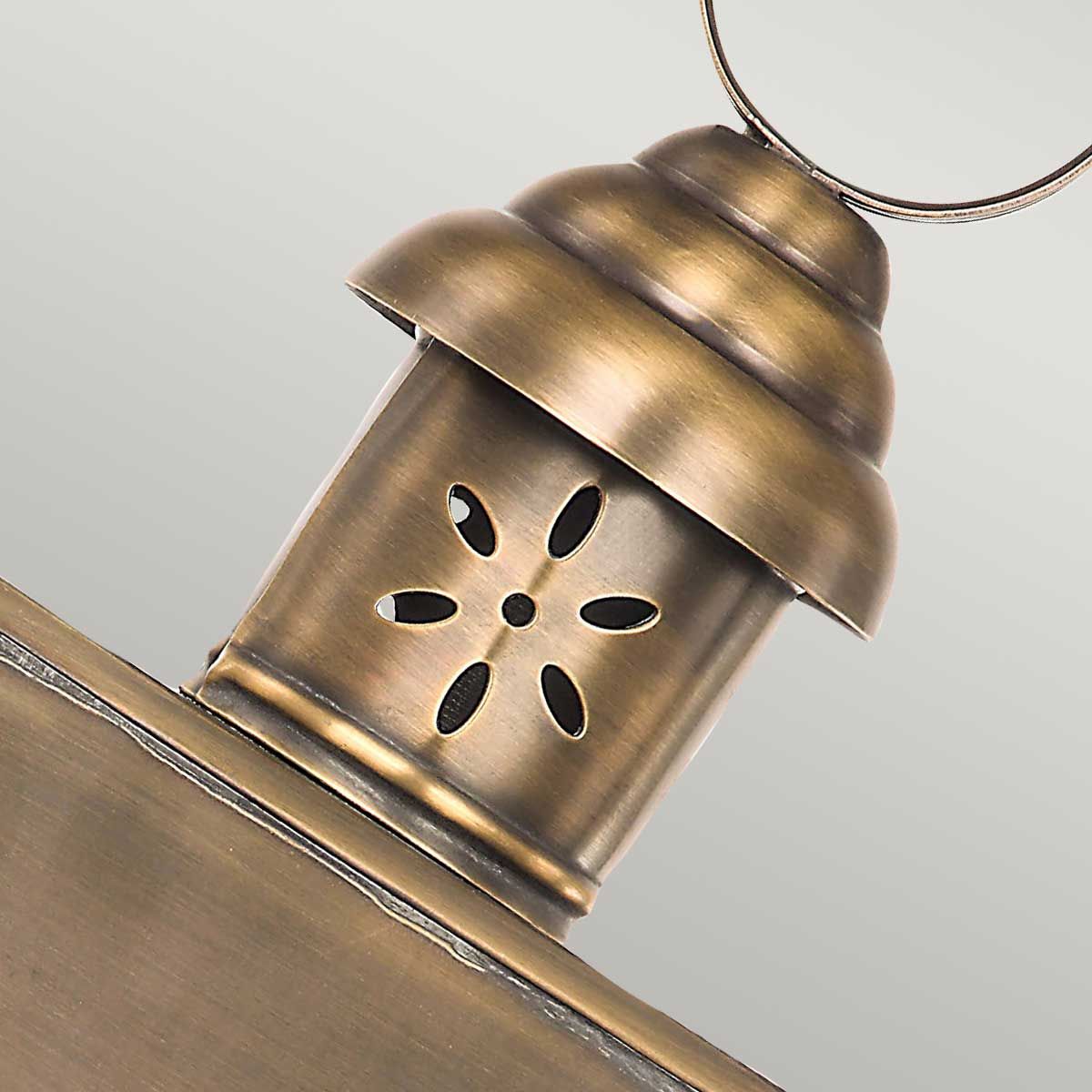 Hyde Park Brass Wall Sconce Lantern