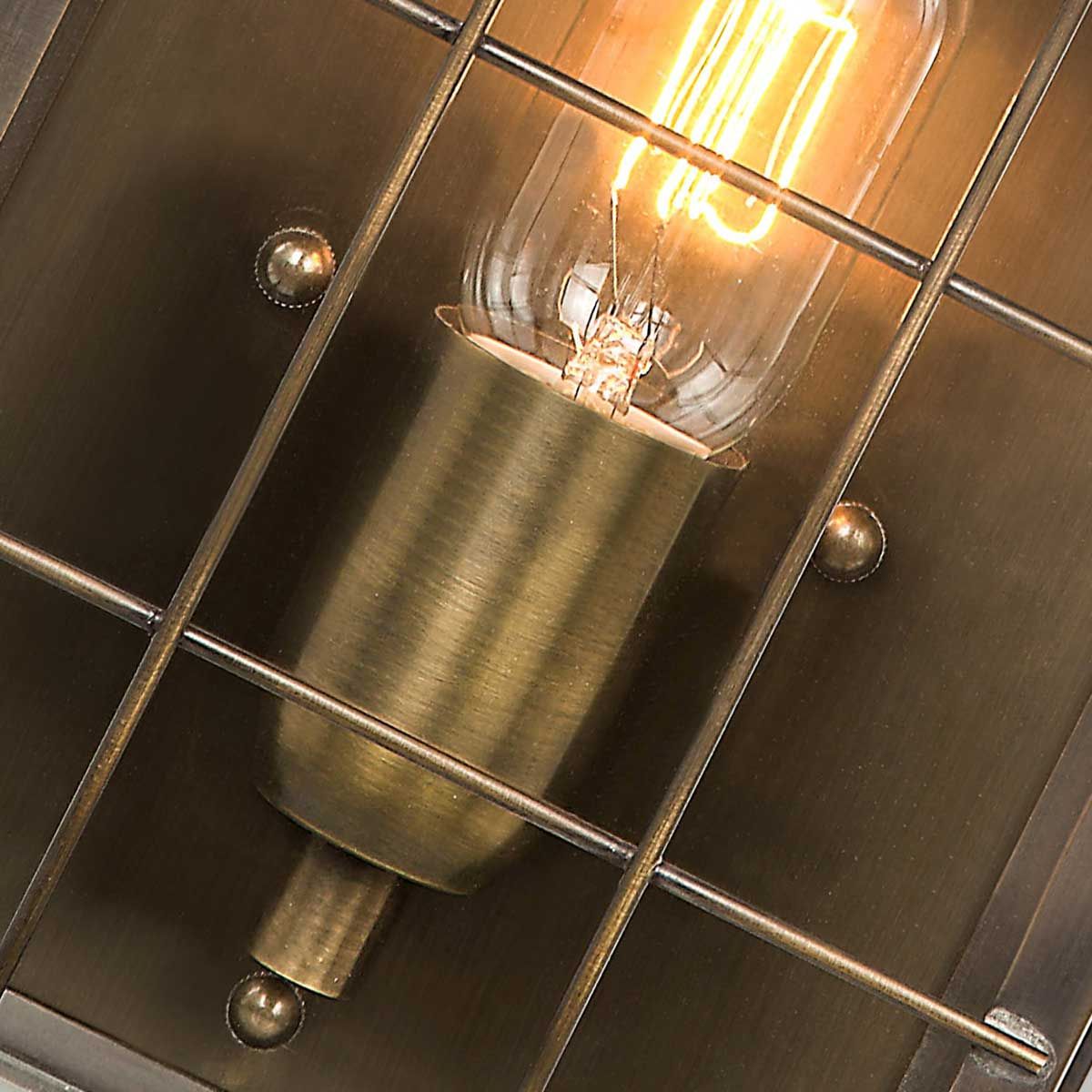 Hyde Park Brass Wall Sconce Lantern