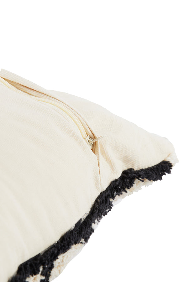 Pirna Natural-Black 45x45 cm Square Cushion