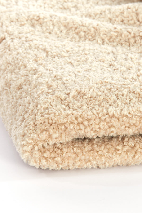 Luxurious Bodi Beige Throw Blanket 152x127 cm