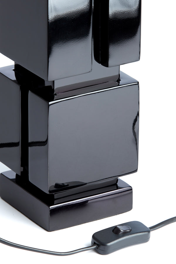 Elegant Caio Black Lamp Base, 11x11x68 cm