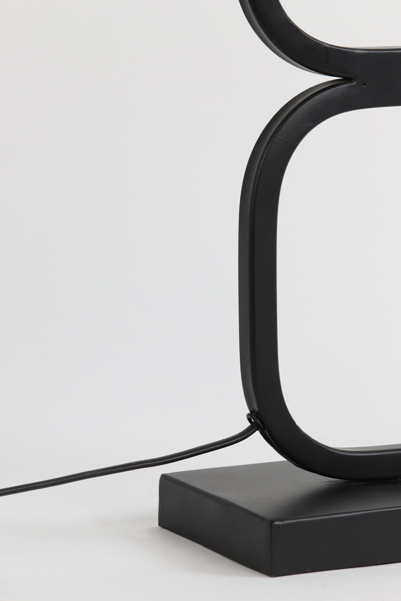Matte Black Lutika Lamp Base 46x23x11.5 cm