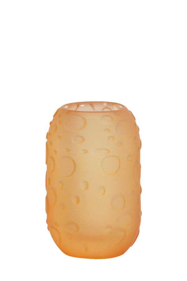 Matte Peach Glass Tealight Holder Ø8x13 cm Finley Design