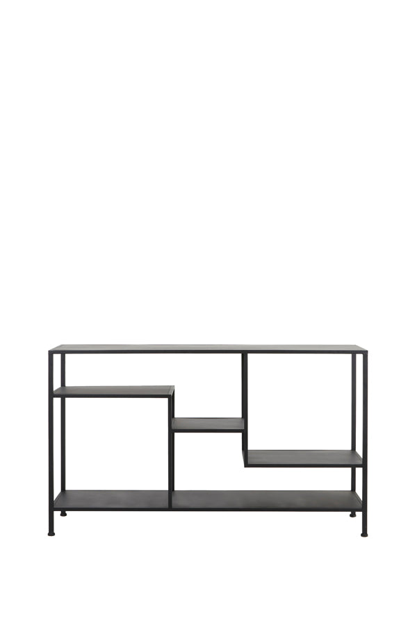 Yvana Matte Black Console Table 141x37x81 cm