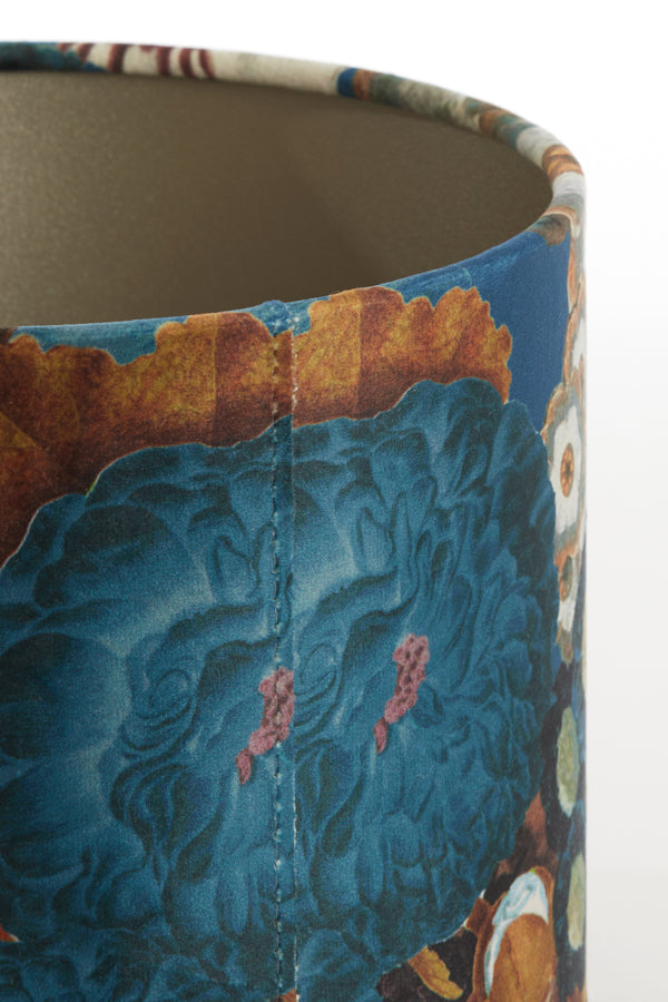 Bloom Blue Shade Cylinder Lamp - 20x20x15 cm
