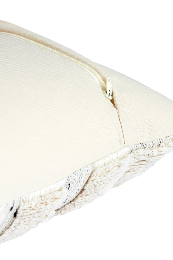 Plush Cream Square Cushion 45x45 cm