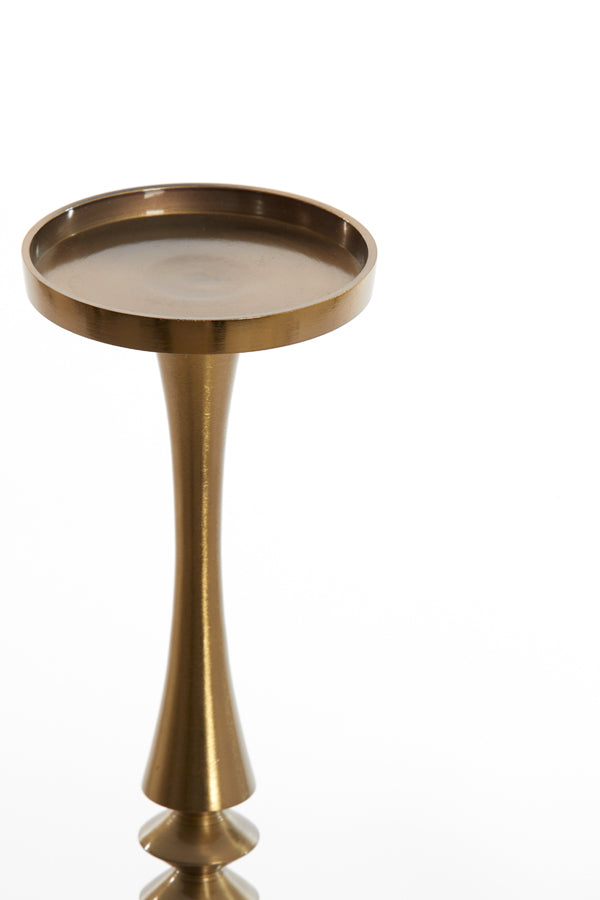 Lustre Finish Black Nickel Candle Holder Ø11x51 cm