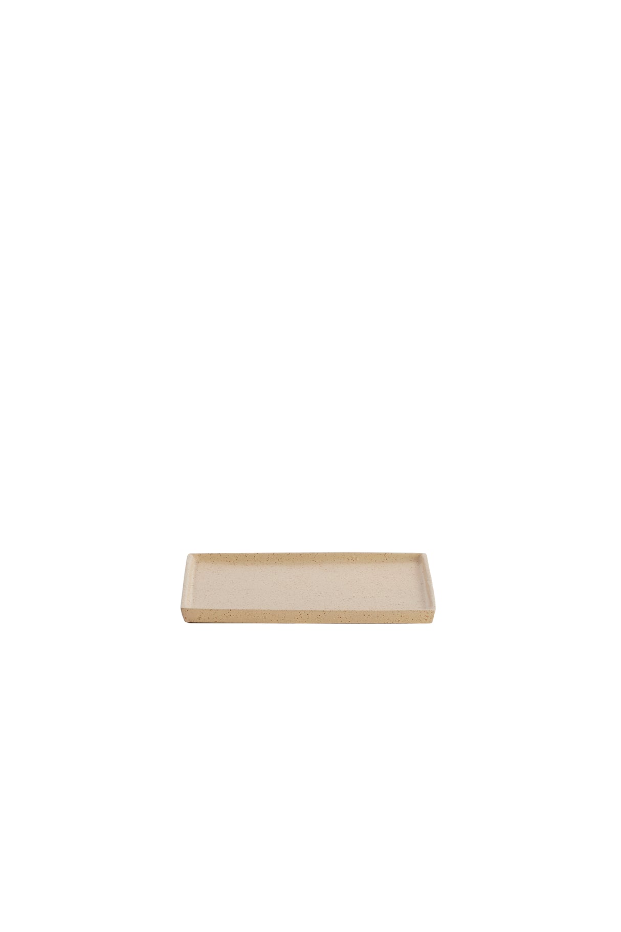 Sand & Speckled Brown Serving Plate - 20x15x1 cm