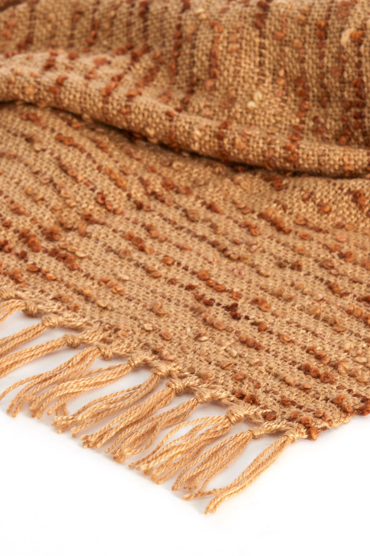 Rustic Cazar Brown Throw Blanket 170x130 cm
