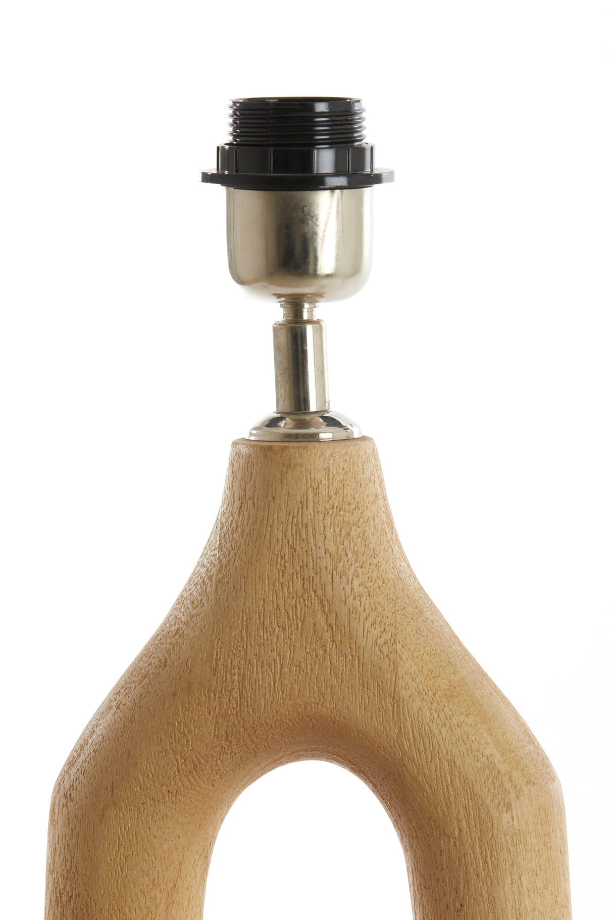 Natural Wood Textured Lamp Base 20x55 cm