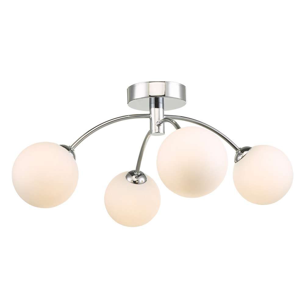 Izzy 4 Light Semi Flush Polished Chrome Frame Only