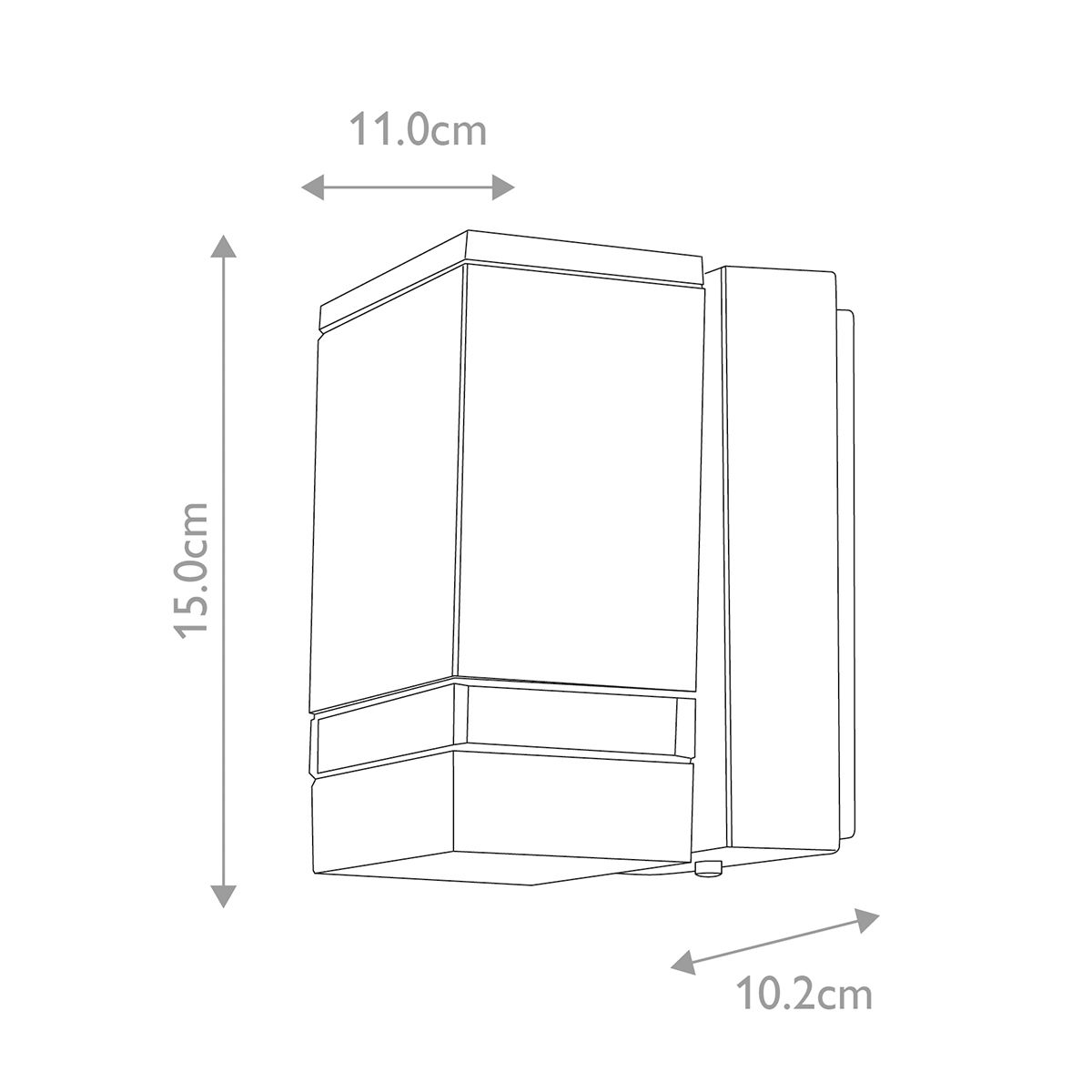 Jannik LED-6051 Graphite Wall Light