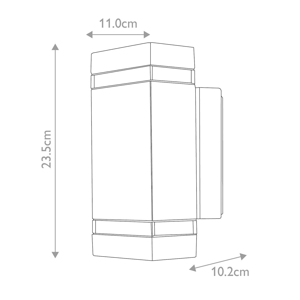 IlluminZ Jannik LED Graphite Wall Light