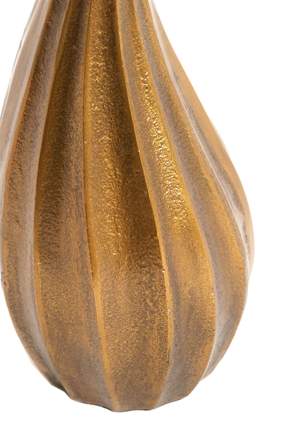 Nyoko Antique Bronze Candle Holder, 11x11x26 cm