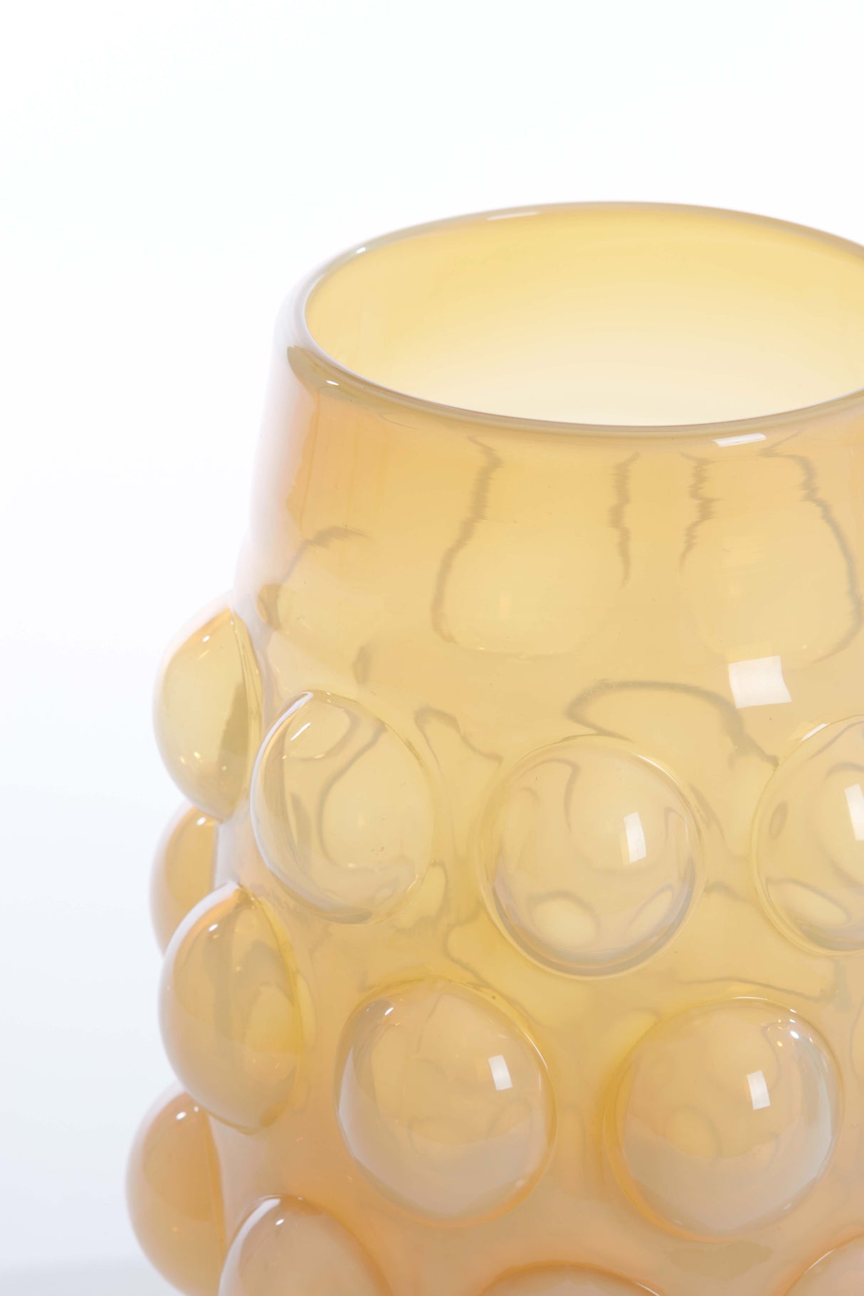 Soft Sunlight Yellow Glass Vase Ø24x30 cm