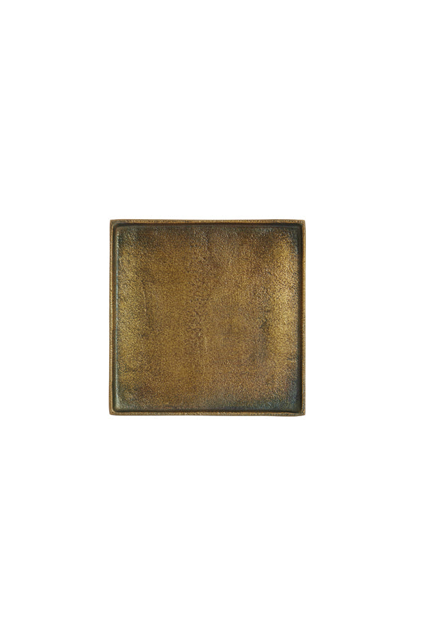 Square Antique Bronze Plate - 20x20x1.5 cm Maes Collection