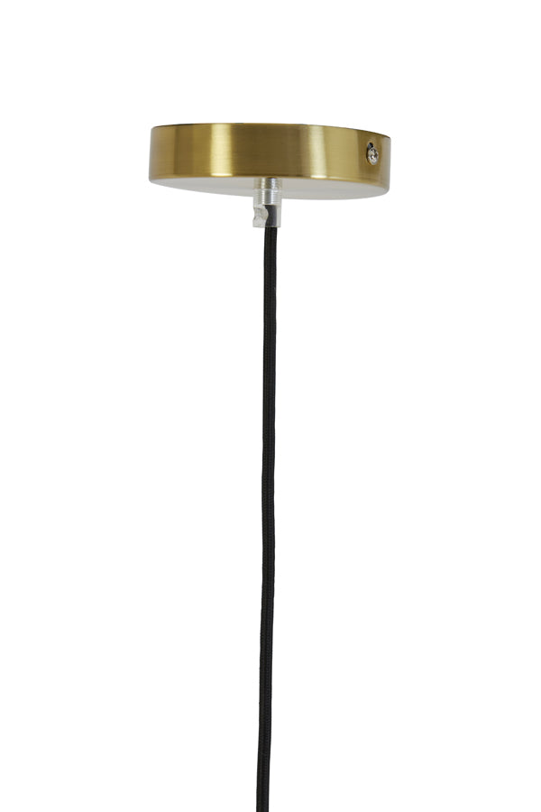 Elegance in Light: Misty Amber and Gold Hanging Lamp (Ø30x37 cm)