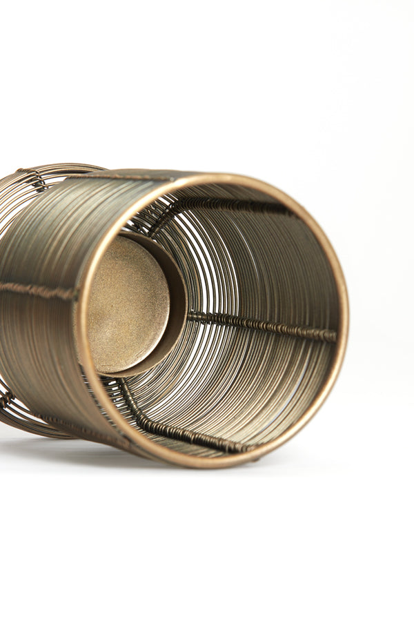 Antique Bronze Dioso Tealight Holder 10x15 cm