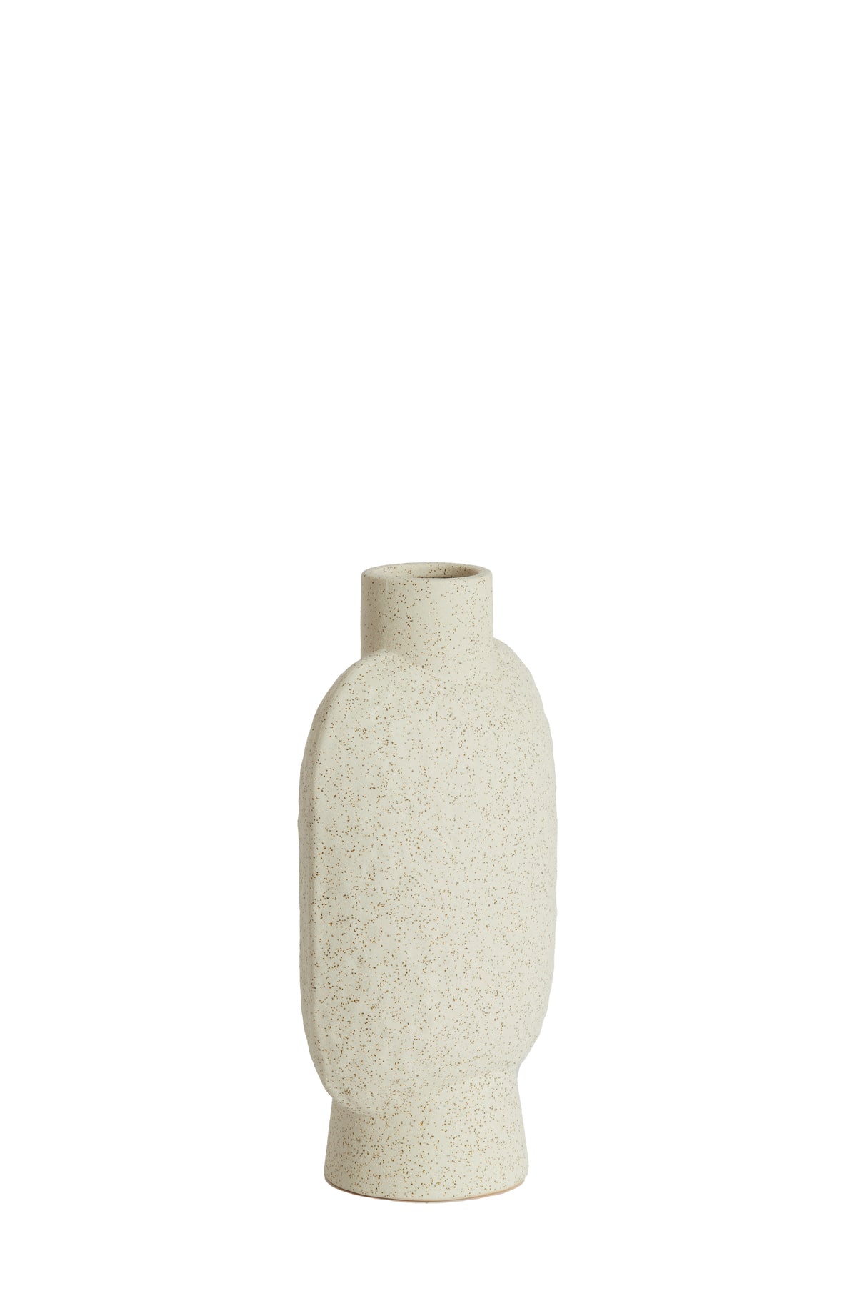 Elegant Matt Cream Namtu Ceramic Vase - 15.5x10x28.5 cm