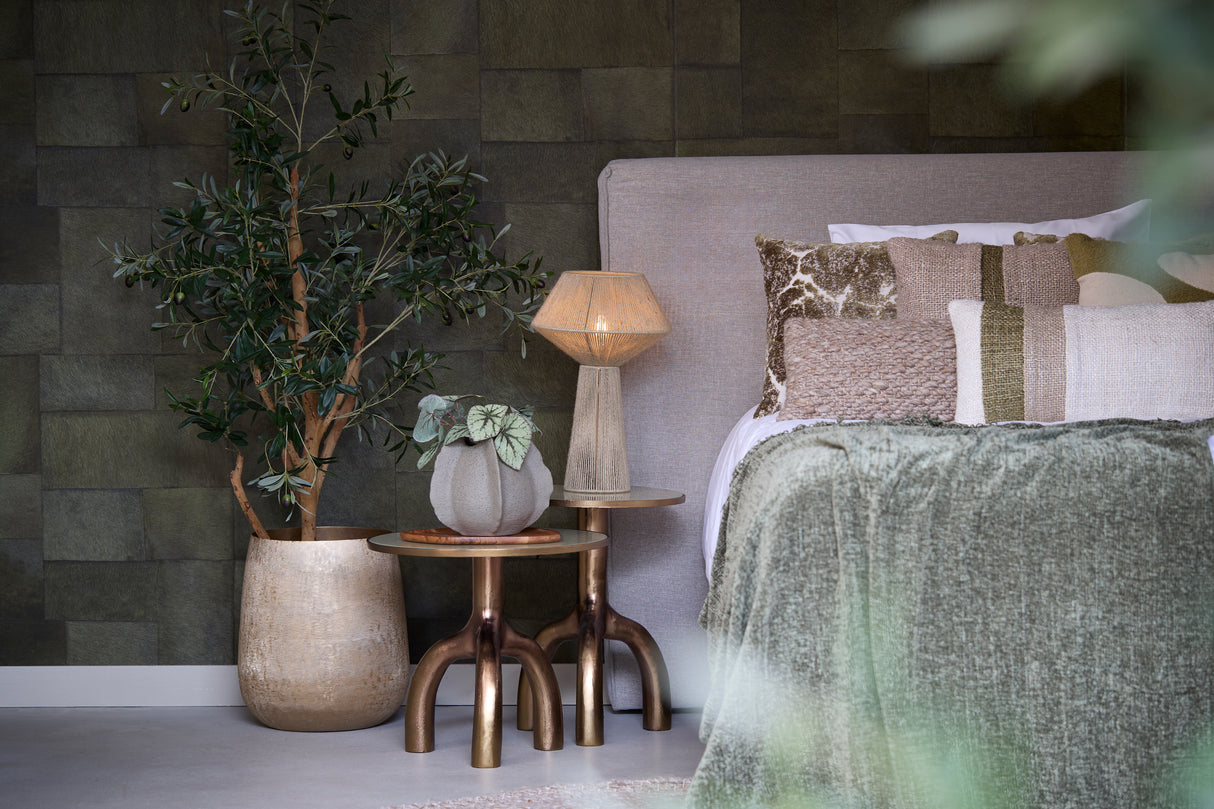 Fugia Light Green Jute Table Lamp Ø30x47 cm