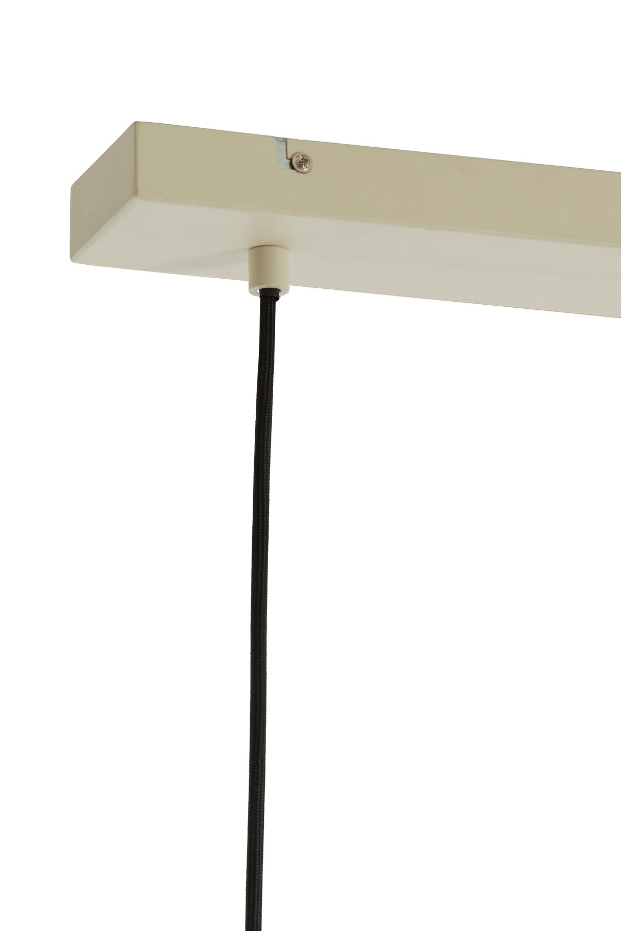 Pendant Light Fixture, Triple Bulb Design, 120x33x25 cm in Soft Grey